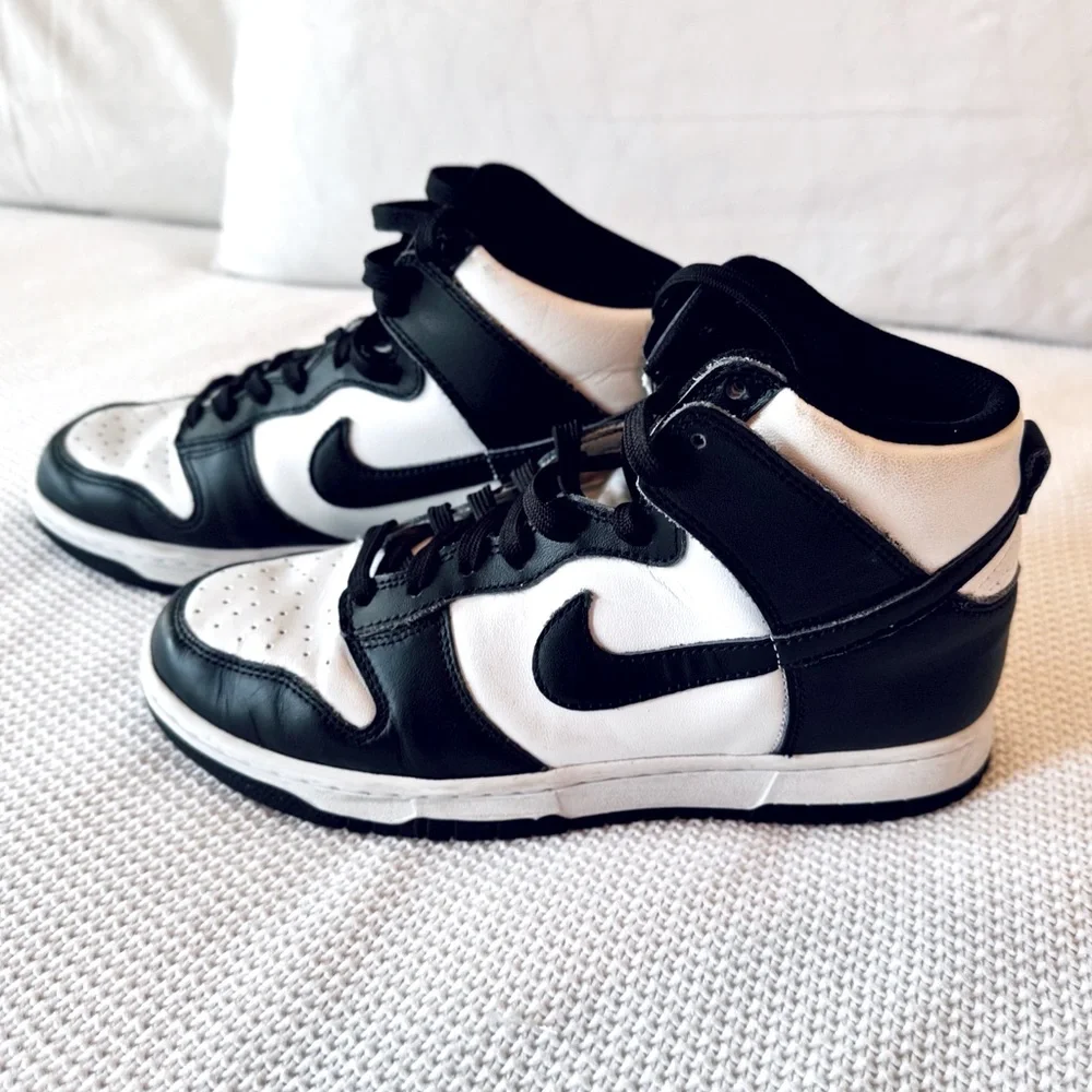 NIKE Dunk High Retro Black & White Panda High-Tops Sneakers Basketball Shoes